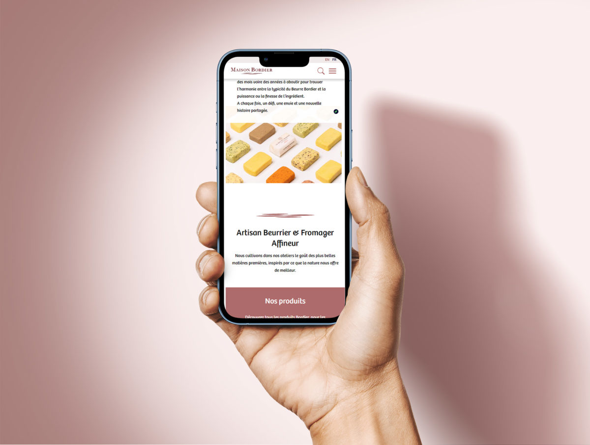 Mockup telephone site Bordier