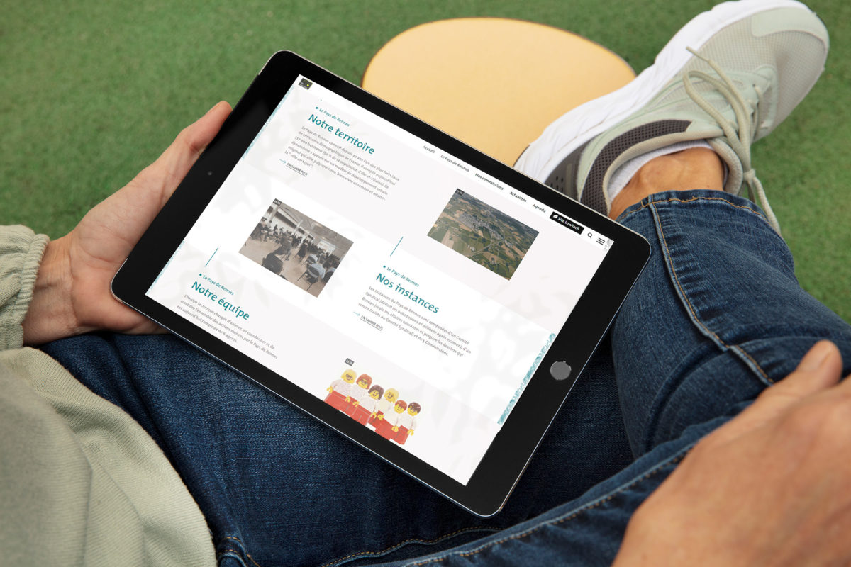 Mockup tablette pays de Rennes